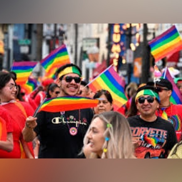 MACY’S (3 Bundle)Vintage Pride + Joy Rainbow Scarf 90’s Gay Pride Parade Rare🌈🌈🌈 - Picture 6 of 9
